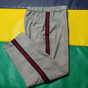 Pants with side stripes